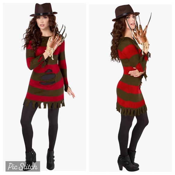 A Nightmare on Elm Street Miss Freddy Krueger Adult Halloween Costume - Picture 1 of 15